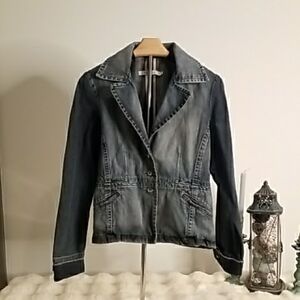 Classic Dark Blue Denim Jacket for Women